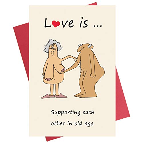 Book Cover Funny Anniversary Card, Birthday Card for Boyfriend Girlfriend Wife Husband