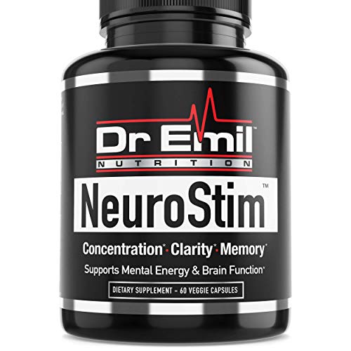 Book Cover Dr. Emil's - Nootropic Brain Supplement for Memory, Focus, Clarity and Concentration with Huperzine A, DMAE and Glutamic Acid (60 Veggie Capsules)