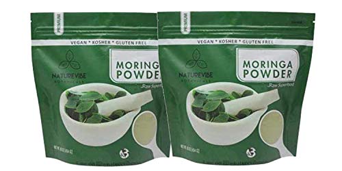 Book Cover Moringa Green Leaf Powder 2 Pound, Raw-Gluten-Free & Non-GMO by Naturevibe Botanicals (32 Ounces (Pack of 2))