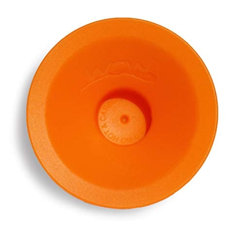 Book Cover WOW CUP MINI Replacement Silicone Valve 1-piece, Orange, 2-1/2 inch Diameter