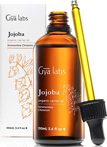 Book Cover Gya Labs Organic Jojoba Oil for Hair Growth, Hydrated Skin & Healthy Nails - 100% Pure, Natural, Cold Pressed, Unrefined & Hexane Free Carrier Oil Moisturizer for Dry Hair, Skin, Face & Nails (100ml)