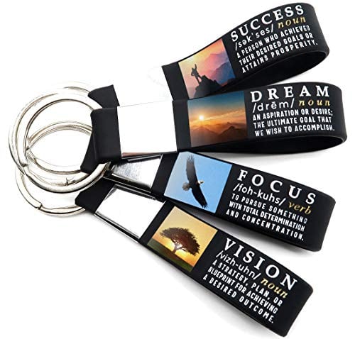 Book Cover Inkstone Motivational Quote Keychains Professional Corporate Executive Business Quote Office Gifts