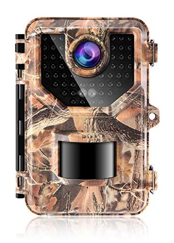 Book Cover Sesern Trail Camera 16MP 1080P, IP66 Waterproof Game Camera with 940nm No Glow IR Night Vision to 65ft, 2.4” Color Screen, 0.2 Trigger Time Motion Activated, 120° Detection Range, Autumn Yellow