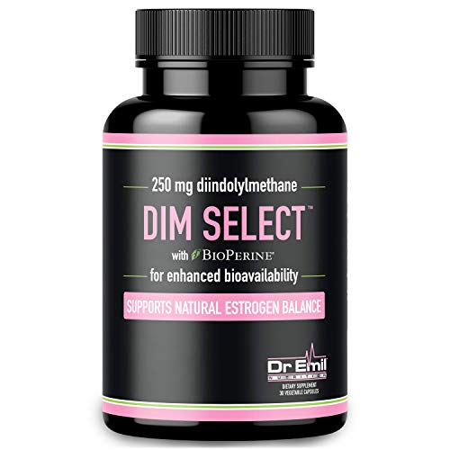 Book Cover Dr. Emil - 250mg DIM Supplement with BioPerine - Estrogen Balance, Menopause Relief, Hormonal Acne, PCOS and Weight Loss for Women and Men (Vegan, Non-GMO, Gluten Free)