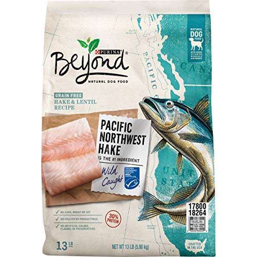 Book Cover Purina Beyond Grain Free, Natural, High Protein Dry Dog Food, Pacific Northwest Hake & Lentil Recipe - 13 lb. Bag