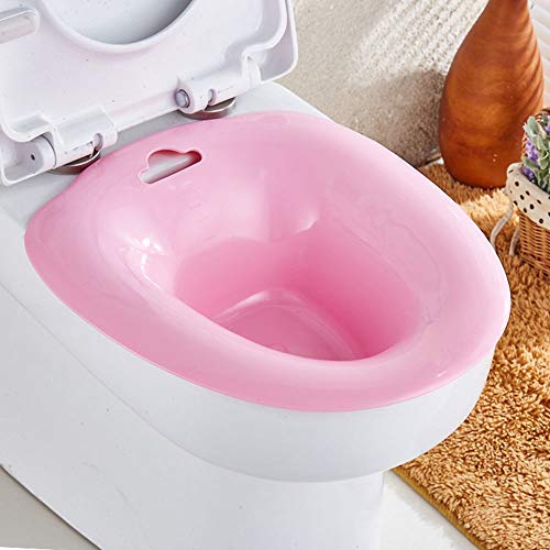 Book Cover fairy maker Sitz Bath Over The Toilet Perineal Soaking Bath for Hemorrhoidal Relief and Pregnant Women Health Care(Pink)