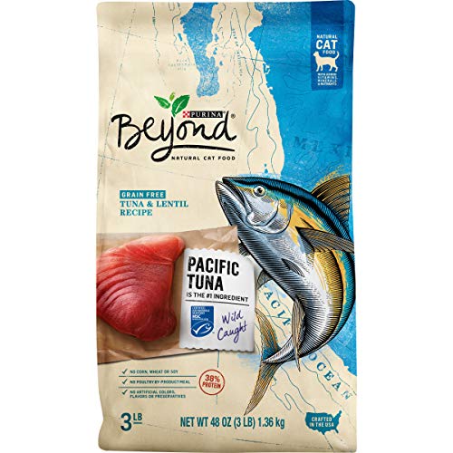 Book Cover Purina Beyond Grain Free, Natural, High Protein Dry Cat Food, Tuna & Lentil Recipe - 3 lb. Bag