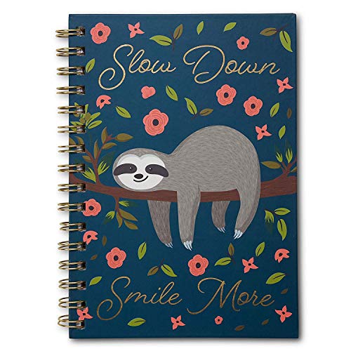 Book Cover Small Hardcover Journal Notebook Notepad: Tri-Coastal Design Lined Spiral Notebooks/Journals with Cute Cover Design and Phrase - Personal Diary for Writing Notes in and Journaling (Smile More)