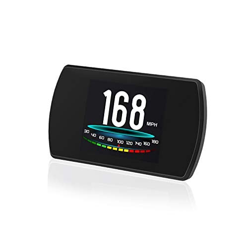 Book Cover TIMPROVE Universal Car HUD Head Up Display Digital GPS Speedometer with Speedup Test Brake Test Overspeed Alarm 3 Inch TFT LCD Display for All Vehicle