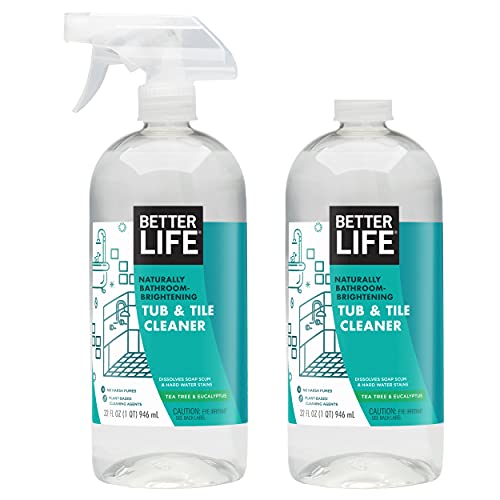 Book Cover Better Life Natural Tub and Tile Cleaner, Tea Tree and Eucalyptus, 32 Fl Oz (Pack of 2)