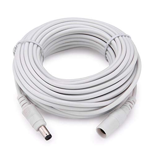Book Cover Tonton Power Extension Cable 10M 33Ft 2.1mm x 5.5mm Compatible with 12V DC Adapter Cord for CCTV Security Camera System NVR DVR and Standalone IP Camera(White)