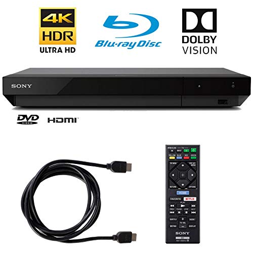 Book Cover Sony 4K Ultra HD Blu Ray Player with 4K HDR and Dolby Vision + 6FT HDMI Cable - (UBP-X700)