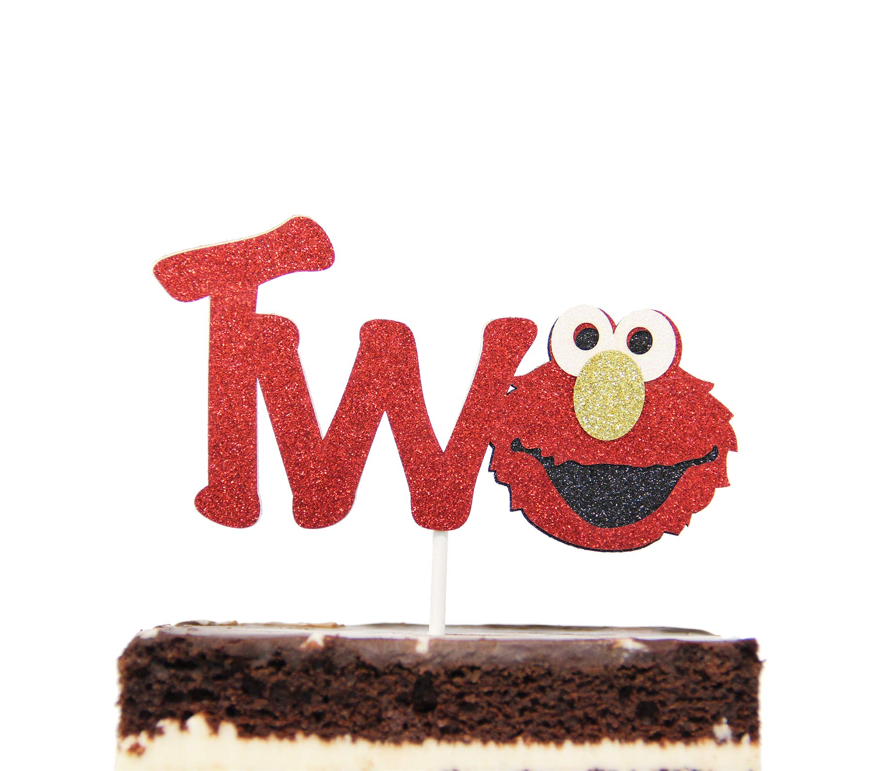 Book Cover Elmo Inspired Two Birthday Cake Topper Decoration Sesame Street