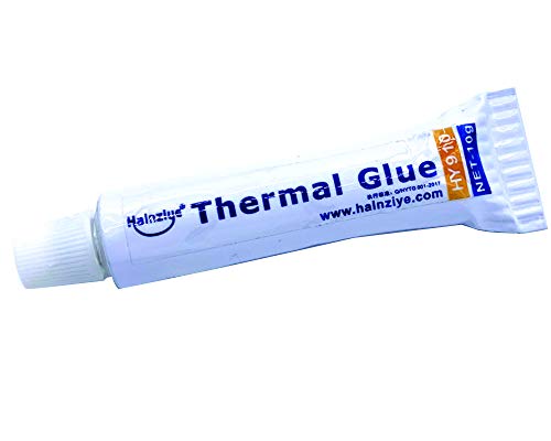 Book Cover Halnziye 10Gram Thermal Conductive Glue Silicone Plaster Viscous Adhesive Cooling Compound for LED GPU Chipset Heatsink