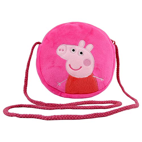 Book Cover HXQ Pink purse Lovely Little Shoulder Bags, plush circle Crossbody Bags for Kids Toddlers Preschoolers Girls Boys