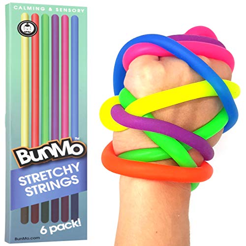 Book Cover BUNMO Stress Relief Toys for Special Needs Children - Stretchy Sensory Toys for Autistic Children / ADHD / Fidgets & Anxiety Toys for Adults - 6 Pack