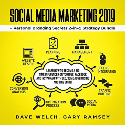 Book Cover Social Media Marketing 2019 + Personal Branding Secrets 2-in-1 Strategy Bundle: Learn How to Become a Big Time Influencer on YouTube, Facebook and Instagram with SEO, Some Advertising and This Guide! (Bundle 1)