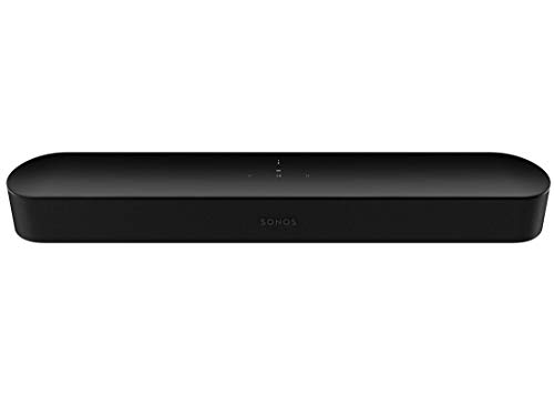 Book Cover All-new Sonos Beam , Compact Smart TV Soundbar with Amazon Alexa voice control built-in. Wireless home theater and streaming music in any room. (Black) (Renewed)