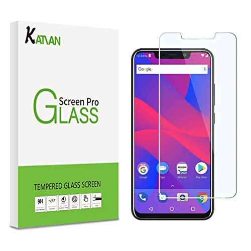 Book Cover [2Pack]KATIAN for BLU Vivo XL4/Ulefone Armor X3 2019 Screen Protector, HD Clear Protector [Anti-Scratch] [No-Bubble] [Case-Friendly], 9H Hardness Tempered Glass Screen Film for Ulefone Armor X3 2019