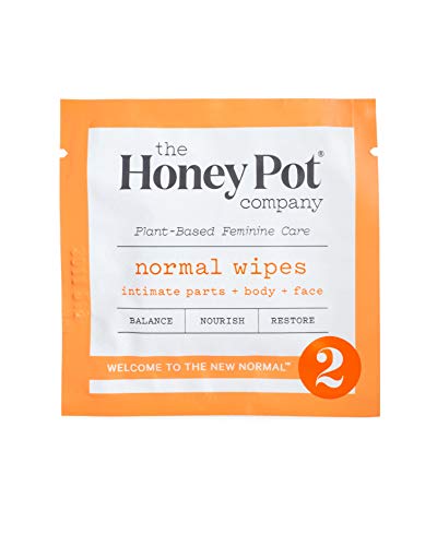 Book Cover The Honey Pot Company Feminine Wipes - Normal, 15 Count
