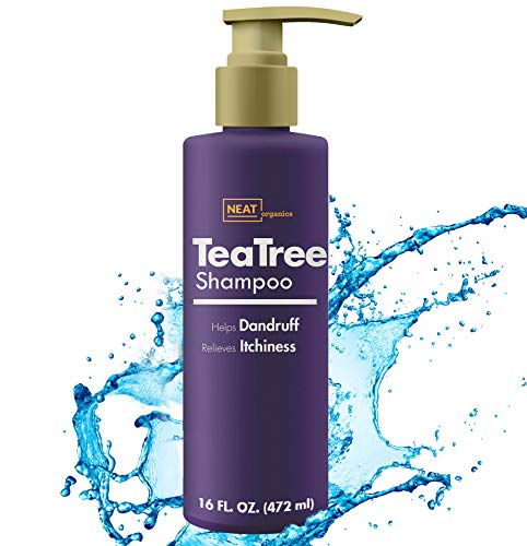 Book Cover Tea Tree Shampoo by Neat Orangics – Therapeutic Grade Tea Tree Essential Oil and Sulfate Free Shampoo for Deep Cleansing against Dandruff, Dry Scalp and Itchy Hair – for Women, Men, and Kids
