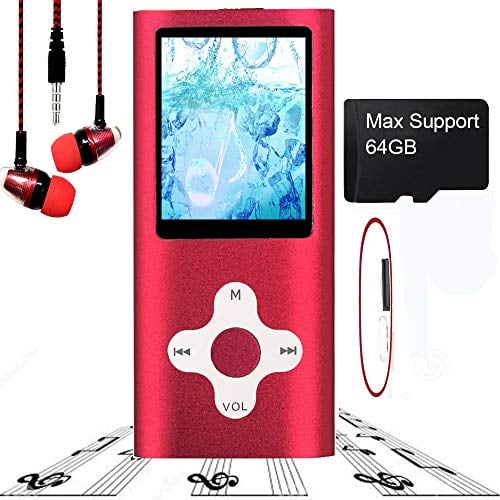 Book Cover MP3 Player / MP4 Player, Hotechs MP3 Music Player  Card Slim Classic Digital LCD 1.82'' Screen Mini USB Port with FM Radio, Voice Record