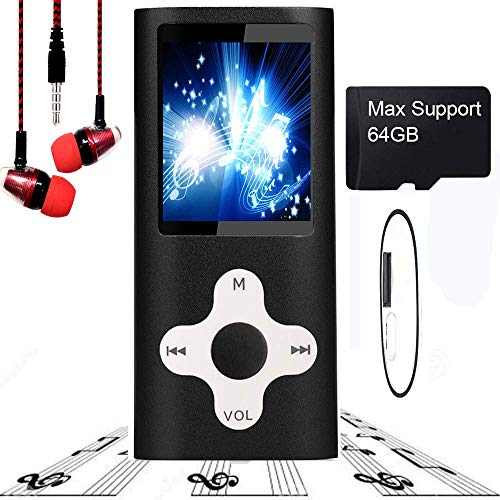 Book Cover MP3 Player / MP4 Player, Hotechs MP3 Music Player Slim Classic Digital LCD 1.82'' Screen with FM Radio