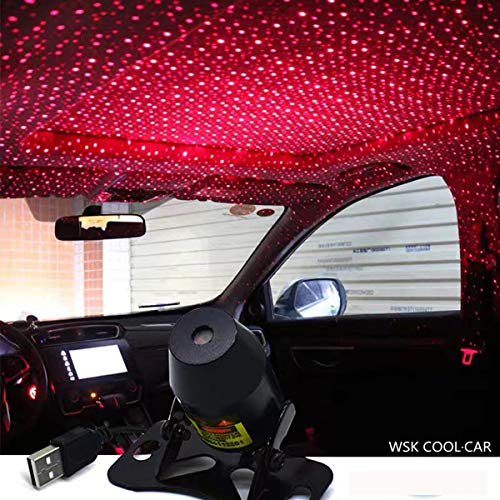 Book Cover Car USB Atmosphere Ambient Star Light car interior lights LED decorative armrest box car roof full star projection laser car interior atmosphere lights