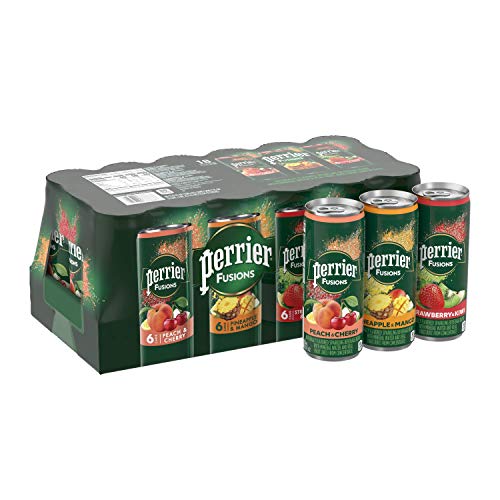 Book Cover Perrier Fusions, Assorted Flavors, 11.15 Fl Oz Cans (Pack of 18)