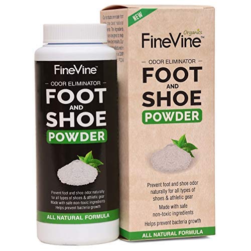 Book Cover Foot and Shoe Powder - Deodorizer and Odor Eliminator | Remove Bad Smells from Stinky Feet, and Sweaty Socks | Safe for Slippers, Sneakers, Athletes Footwear, Hockey and Tennis Equipment | Made in USA