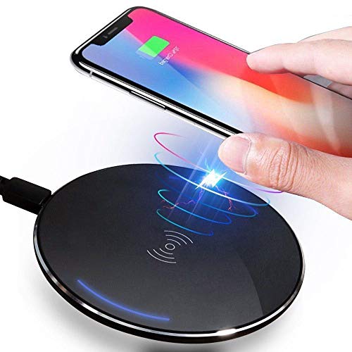 Book Cover Kurami Qi Certified 5W Wireless Charger Pad Compatible iPhone 11, 11 Pro, 11 Pro Max, Xs Max, XS, XR, X, 8, 8 Plus,Airpods Pro,2, Galaxy S10 S9 S8, Note 10 Note 9 Note 8 (No AC Adapter)