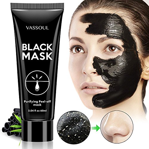 Book Cover VASSOUL Blackhead Remover Mask, Peel Off Blackhead Mask, Black Mask - Deep Cleansing Facial Mask for Face & Nose (S3)