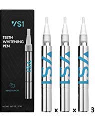 Book Cover (3-Pack) VS1 Teeth Whitening Pen, Whitening Treatments, No Sensitivity. MADE IN USA! 35% Carbamide Peroxide (3-Pack)