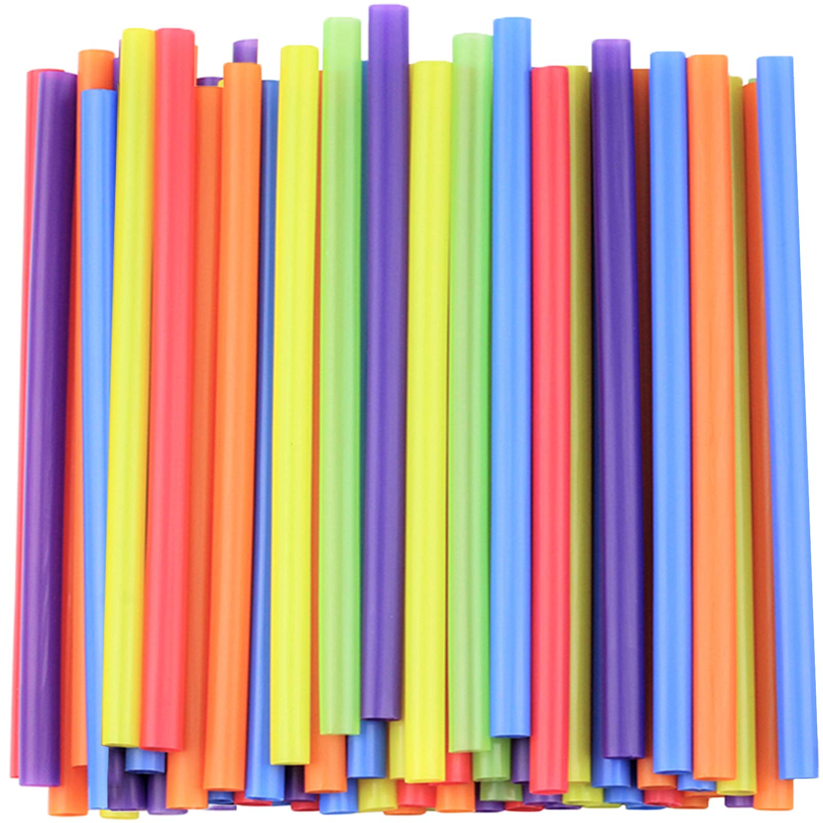 Book Cover [100 Count] Jumbo Smoothie Straws - 8.5