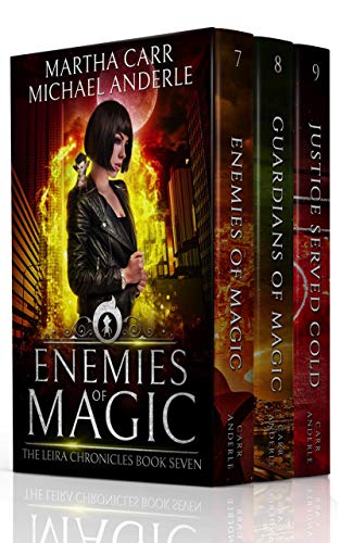 Book Cover The Leira Chronicles Boxed Set Three (Books 7-9): (Enemies of Magic, Guardians of Magic, Justice Served Cold) (The Leira Chronicles Boxed Sets Book 3)