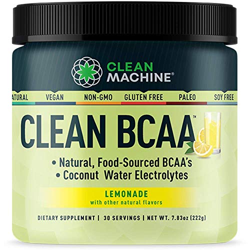 Book Cover Clean Machine BCAA Powder Supplement Lemonade Flavor, 30 Servings
