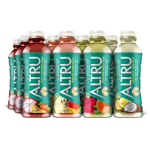 Book Cover ALTRU - Exotic Fruit Flavored Water with Patent Pending Antioxidant & Electrolyte Blend - 12 pack (16 ounce bottles) KETO, Low Sugar (Variety Pack)