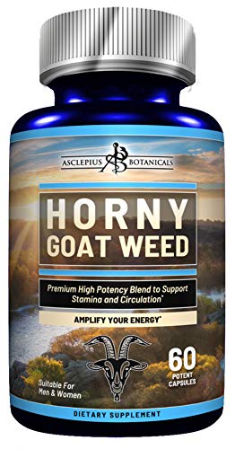 Book Cover New! Premium Horny Goat Weed for Women and Men Extract with L-Arginine, Saw Palmetto, Maca, Ginseng, Tongkat Ali - Stamina, Energy, Performance - 1000mg
