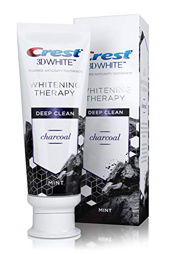 Book Cover Crest 3D Whitening Therapy Deep Clean Charcoal Invigorating Mint 4.1 Ounce (Pack of 2)