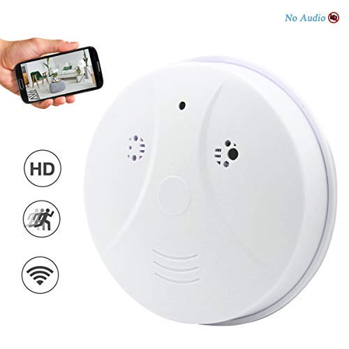 Book Cover Seahon Camera Smoke Detector Wireless Hidden Spy Camera WiFi 1080P Nanny Cam Motion Detection Home Security Wall Mount Camera Remote Control Android iOS Free App PC View