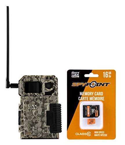 Book Cover SPYPOINT Link Micro with 16GB MicroSD (Smallest on The Market!) Wireless/Cell Trail Camera, 4 Power LEDs, Fast 4G Photo Transmission w/Preactivated SIM, Fully Configurable via App (Link-Micro-V)