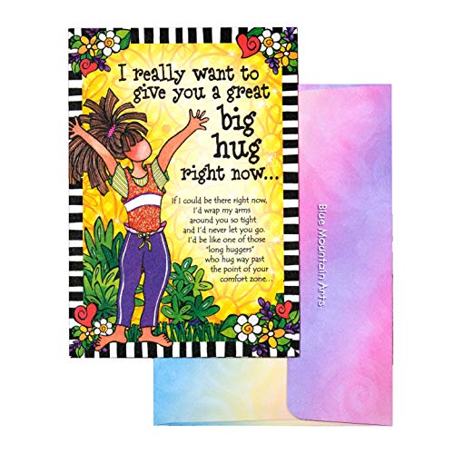 Book Cover Blue Mountain Arts Greeting Card “I Really Want To Give You A Great Big Hug Right Now…” is A Feel-Good, “Thinking of You” Card For A Friend, Family member, Or Loved One, by Suzy Toronto, 4.9