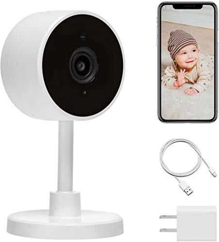 Book Cover Home Security Camera, LARKKEY WiFi Surveillance 1080P, Smart Baby/Pet Monitor Compatible with Alexa and Google Home, Motion Detection & Tracker, Night Vision