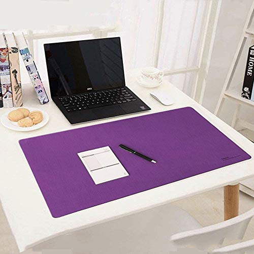 Book Cover Desk mat, Purple Desk pad,zxtrby Mouse blotter for Office Home Desk Protector pad Waterproof Cotton & Nano Technology Water 24''x14'' (Purple)