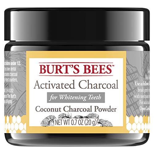 Book Cover Burt's Bees Activated Coconut Charcoal Powder for Teeth Whitening, 20g