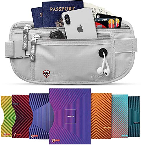Book Cover Travel Money Belt with RFID Protection for Travelers - for Men Or Women - for Safe Travel