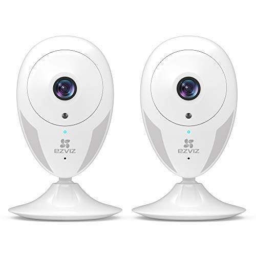 Book Cover EZVIZ Indoor Security Camera 1080P, Motion Alert, Night Vision, Baby/Pet/Elder Monitoring, 135° Wide Angle, 2-Way Audio, Works with Alexa and Google(CTQ2C 2-Pack)