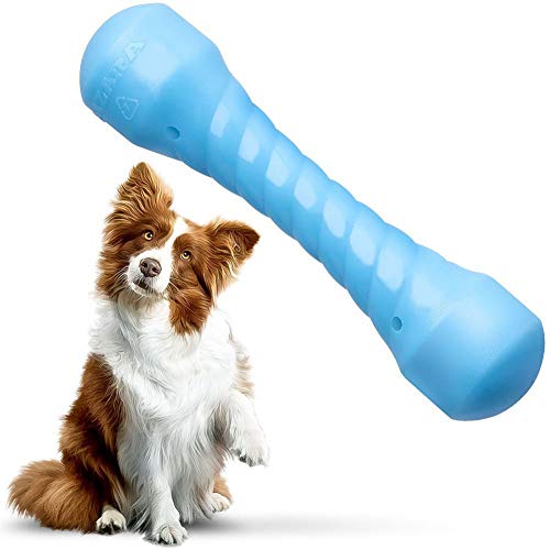 Book Cover Aizara Dog Chew Toys for Aggressive Chewers, Indestructible Dog Toys Tough Durable Rubber Bone Toys for Medium/Large Dogs Perfect for Training & Keeping Pets Fit