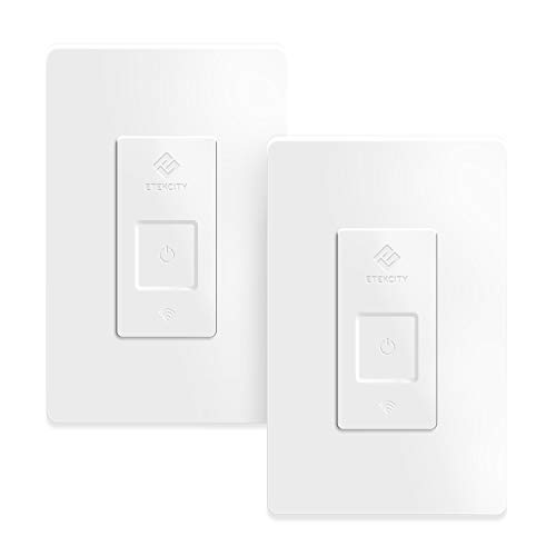 Book Cover 3 Way Smart Light Switch by Etekcity, Works with Alexa and Google Home, Neutral Wire Required, 15A/1800W, ETL/FCC Listed, 2-Year Warranty (2 Pack)