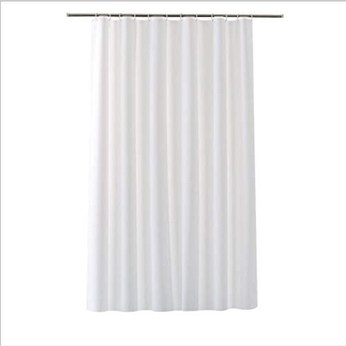 Book Cover TOMOTO PEVA Shower Curtain for Bathroom Mildew Resistant with White Color, Anti-Bacterial,Eco-Friendly, No Chemical Odor,71